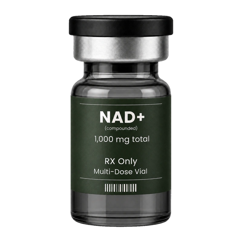 NAD+ Injectable (Compounded) injectable vial