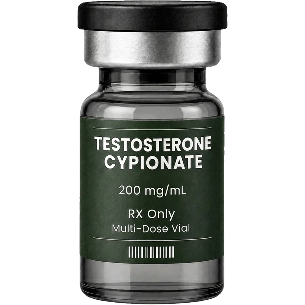 Testosterone injectable vial